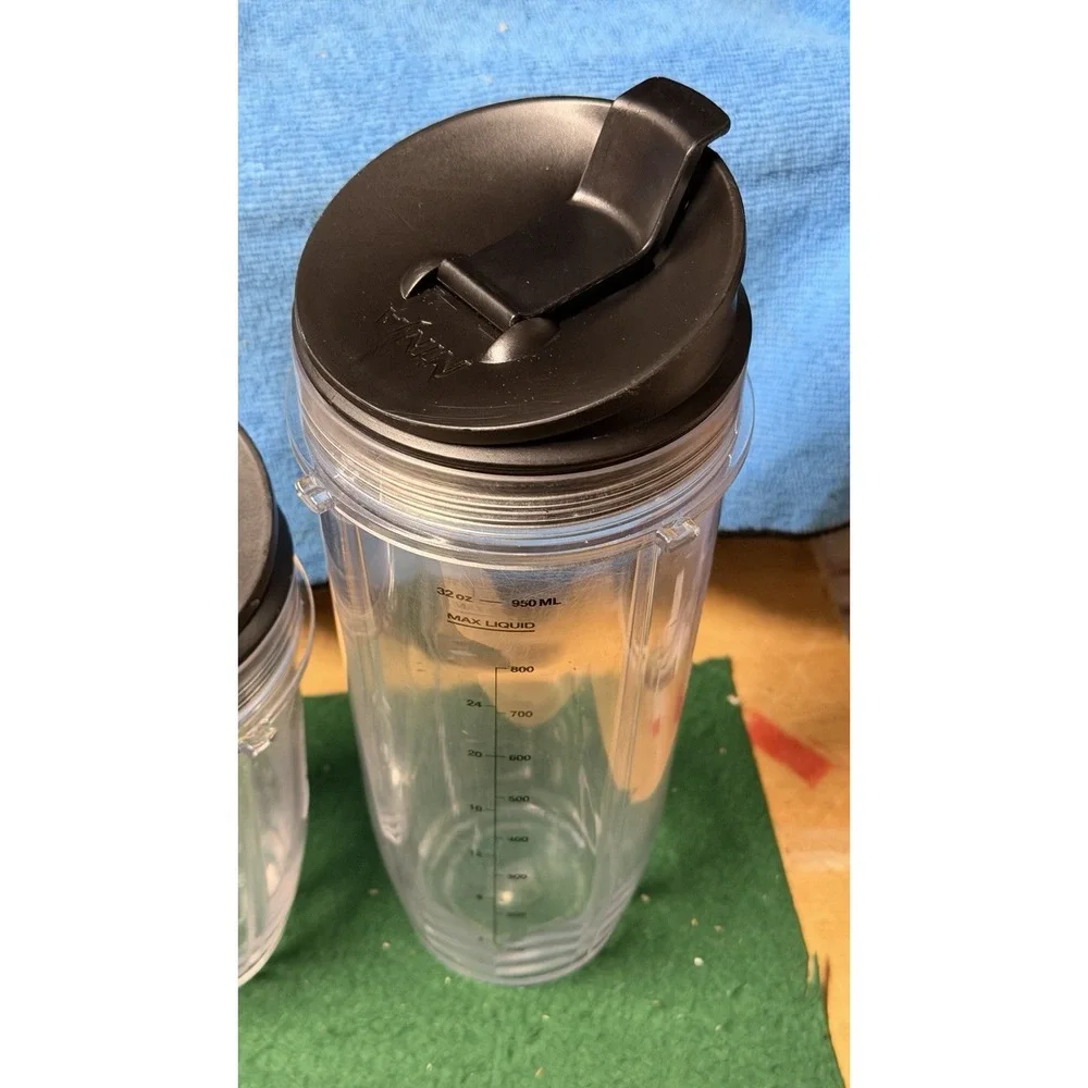 Nutri Ninja 32oz &‎ 18oz Cups w Lids + Blade 710ml Blender Set